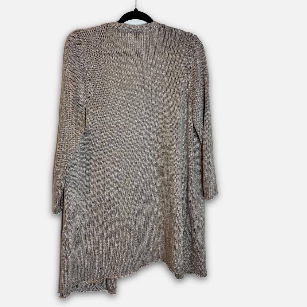 Eileen Fisher | Linen Blend Open Front Cardigan - image 2